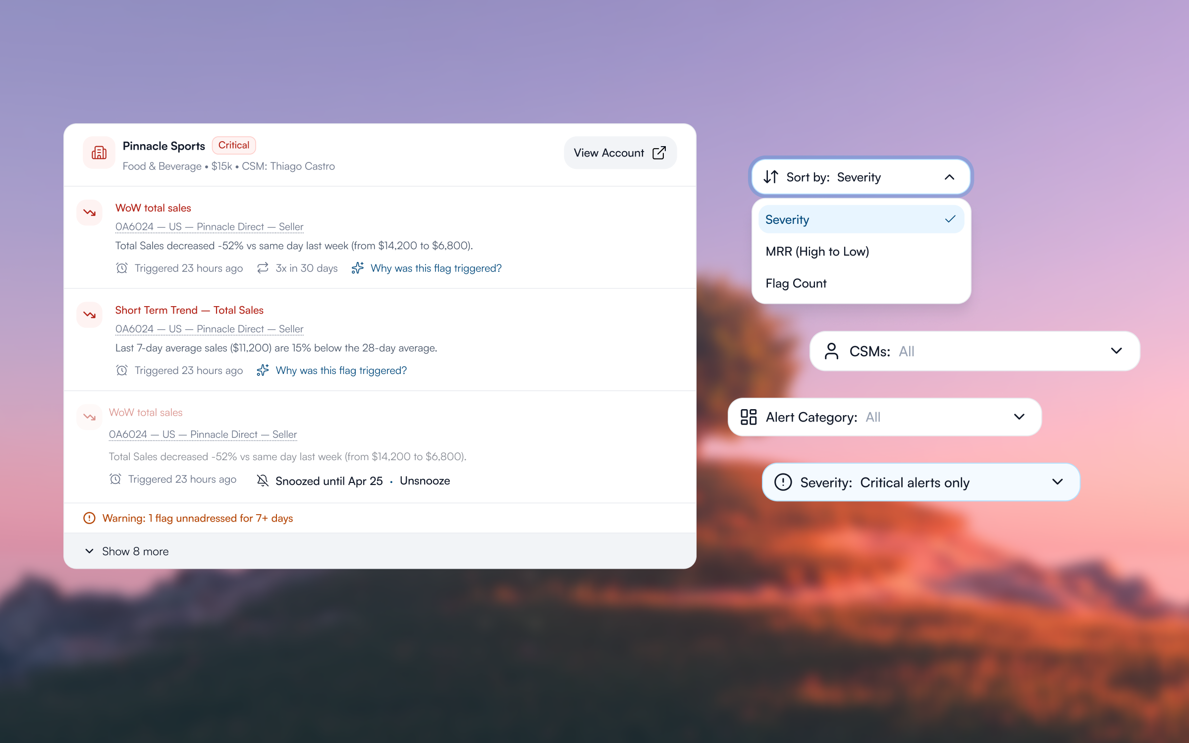 Refined CSM alerting dashboard v1