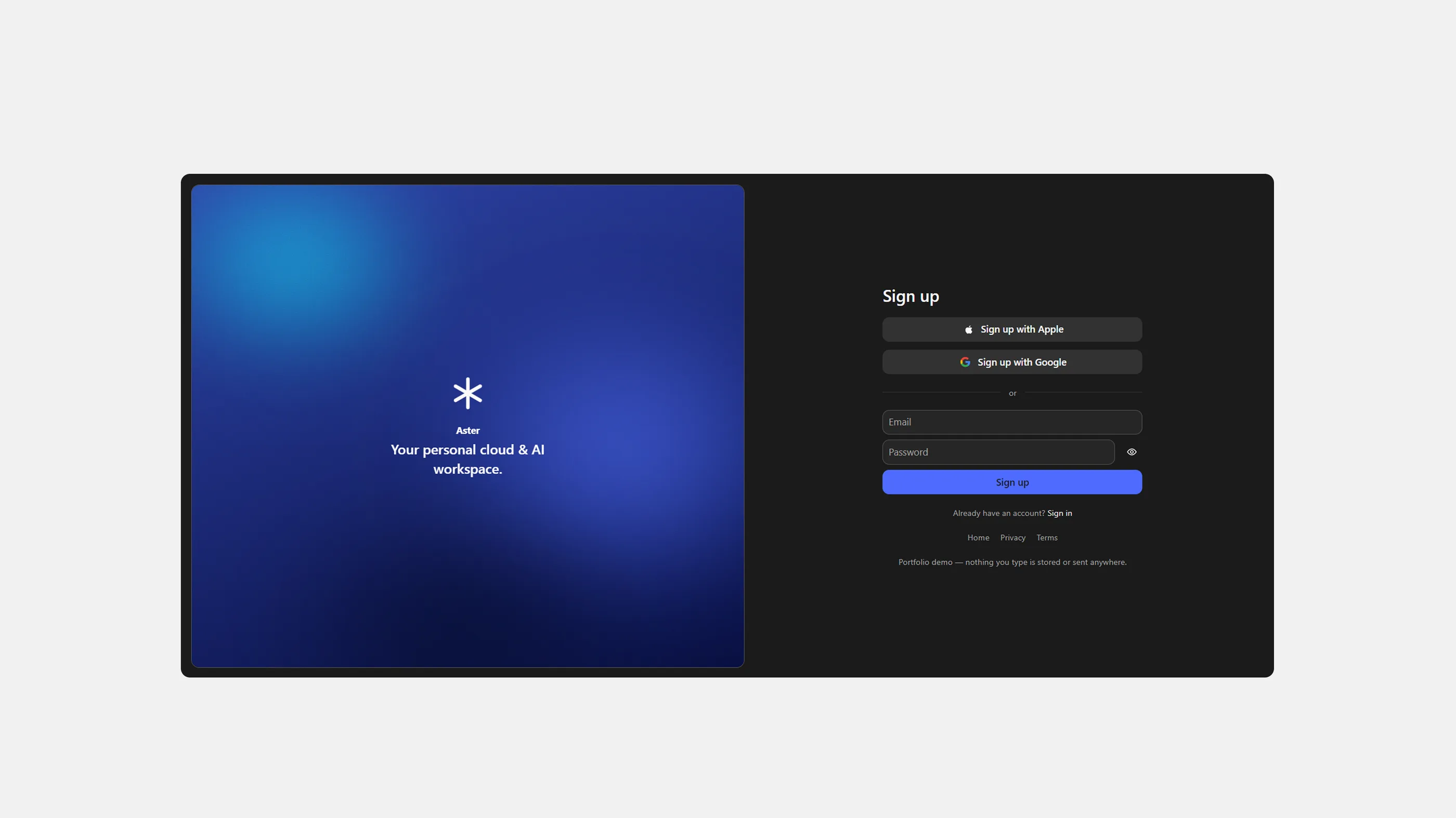 Aster onboarding